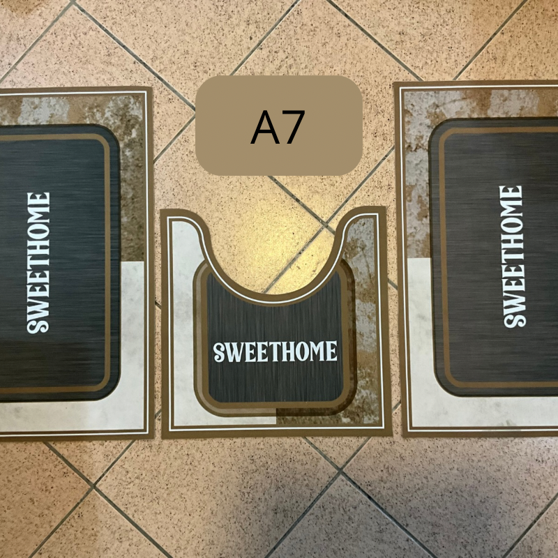 Tapis anti dérapant salle de bain 3pieces - Image 2